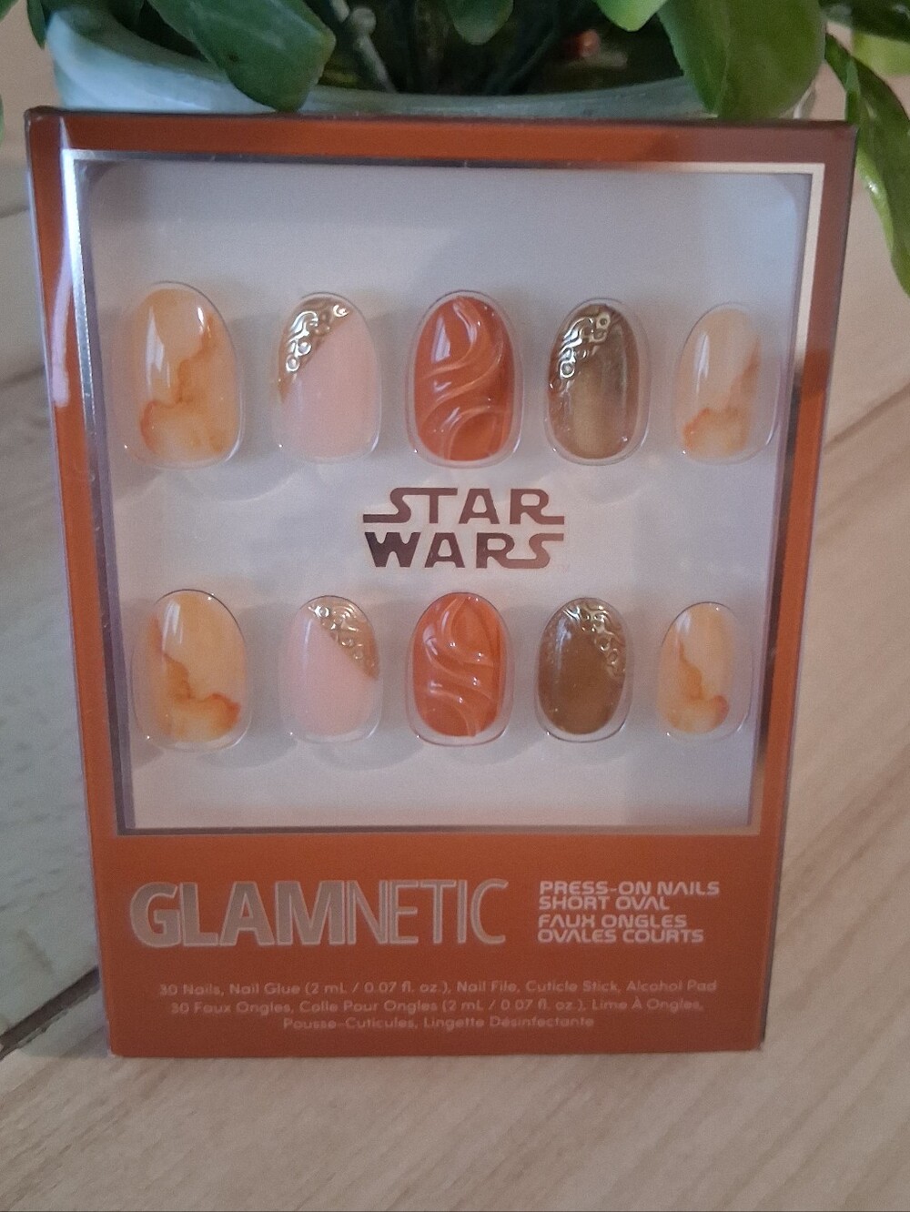 Glamnetic X Star Wars Press On Nails Short Oval Suns Of Tatooine